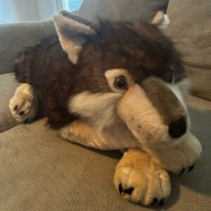 Wild republic jumbo fox 30” lifelike plush dog toy Christmas